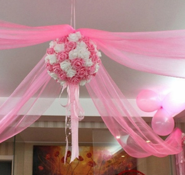 Saia de Mesa Rosa 10cm